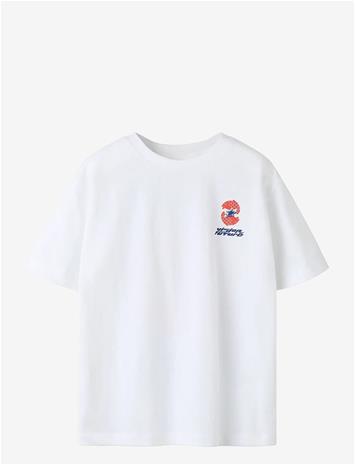 NAME IT Nkmfabio Ss Nreg Top - BRIGHT WHITE - 116