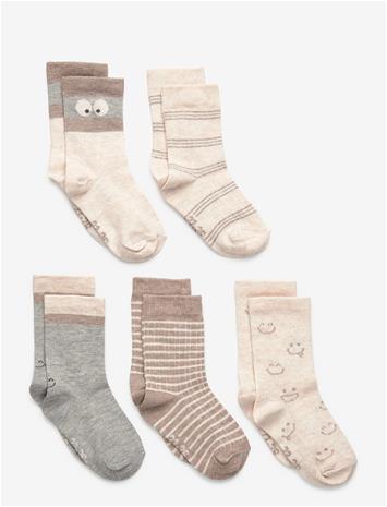 MINYMO Socks W. Pattern (5-Pack) - LIGHT GREY MELANGE - 31\34 – kuva 2/2