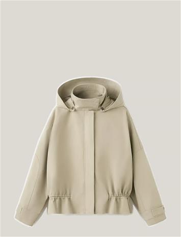 Mango Oversized High-Neck Parka - Beige - XL