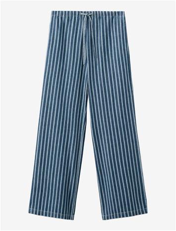 MANGO Striped Jeans - MEDIUM BLUE - S