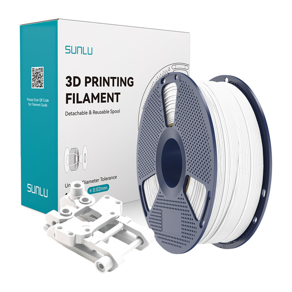 SUNLU ABS 1.75 mm, 1 kg -3D-tulostusfilamentti, valkoinen