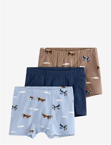 LINDEX 3-Pack Boxer Shorts - LIGHT DUSTY BLUE - 122/128