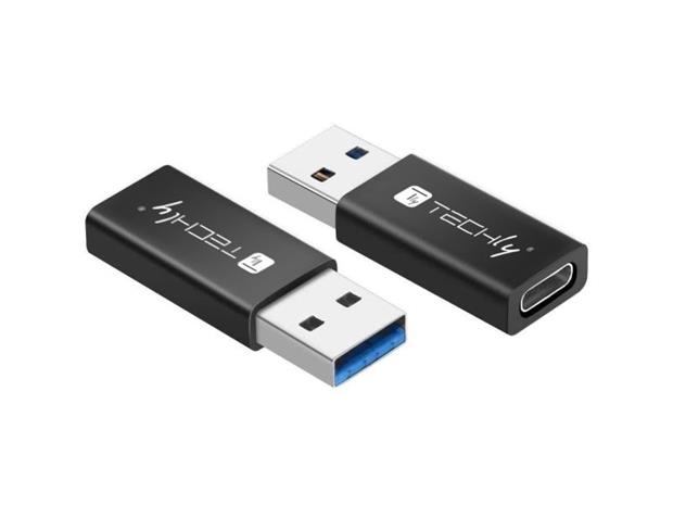 TECHLY - USB-C adapter - USB Type A to USB-C