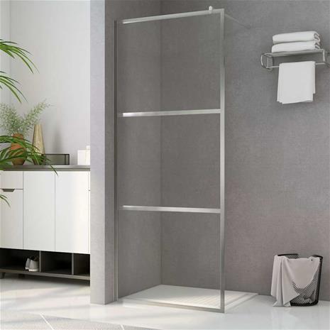 vidaXL Walk-in suihkun seinäke ESG-lasi kivikuvioinnilla 100x195 cm – kuva 7/7