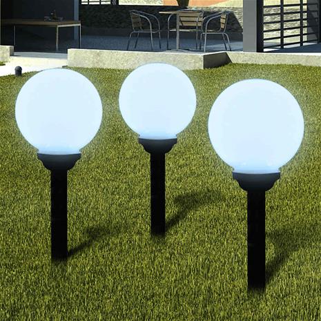 vidaXL Ulkolamput polulle 3 kpl LED 20 cm maapiikillä
