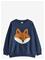 LINDEX Sweatshirt With Brushed Inside - DARK BLUE - 116 – kuva 4