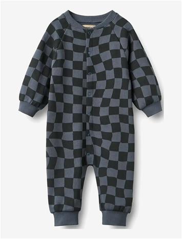 WHEAT Jumpsuit L/S Lilo - NAVY BLUE CHECK - 86
