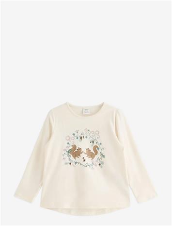 LINDEX Long-Sleeved Top - WHITE - 98