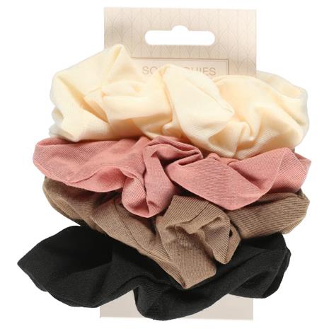 Hiusdonitsi scrunchie puuvilla, 4 kpl