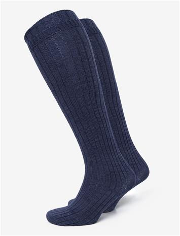 MP DENMARK Megan Knee Socks - NAVY - 37/39 – kuva 2/2