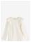 LINDEX Long-Sleeved Top - LIGHT DUSTY WHITE - 110 – kuva 2