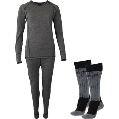 Accezzi Merino 80 hiihtosukat, 2 paria, musta – kuva 5/5