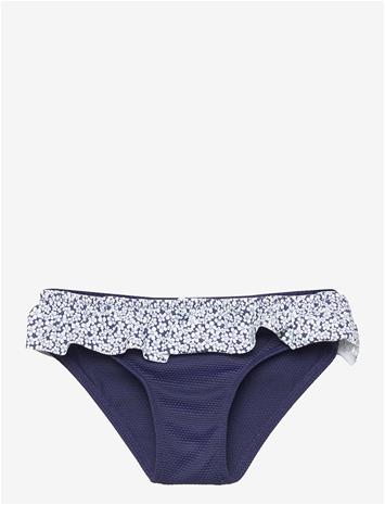 Mango Ruffled Floral Bikini Bottom - Navy - 96