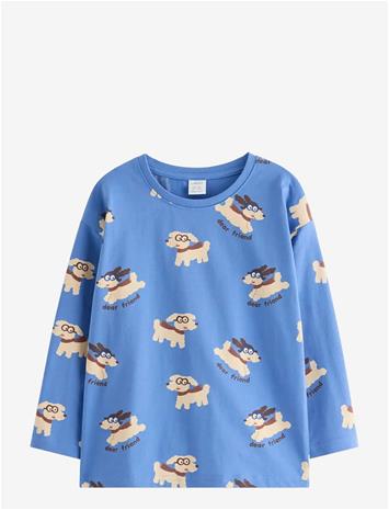 LINDEX Long-Sleeved Top - BLUE - 98