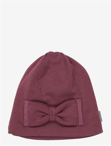 MIKK-LINE Wool Hat W. Bow - CATAWBA GRAPE - 122/128 – kuva 2/2