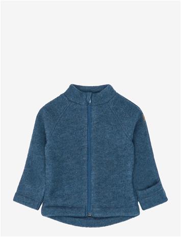 MIKK-LINE Wool Baby Jacket - BLUE MELANGE - 92 – kuva 2/2