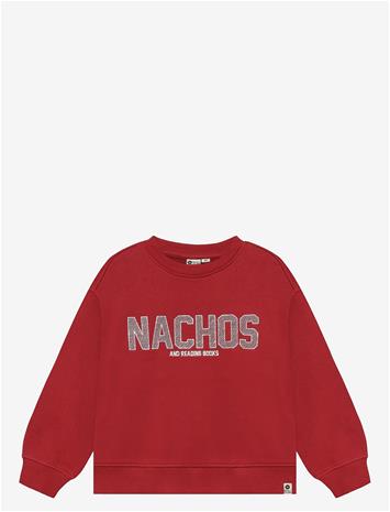 DAILY 7 Oversized Sweater Artwork - RYTHMIC RED - 110