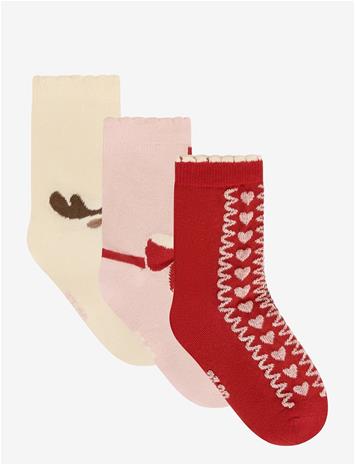 MINYMO 3-Pack Socks - ROSE DUST - 27\30