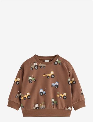LINDEX Sweatshirt With Brushed Inside - BROWN - 74