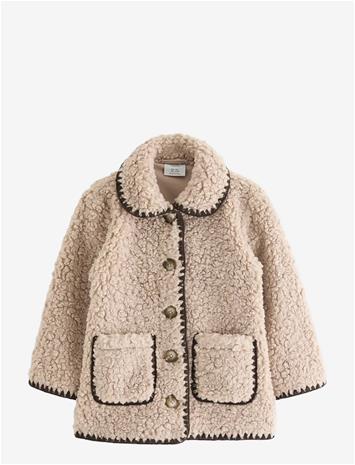LINDEX Teddy Jacket - DUSTY BEIGE - 92