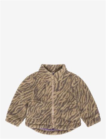 DAILY 7 Teddy Jacket Leopard - GINGER ROOT - 104