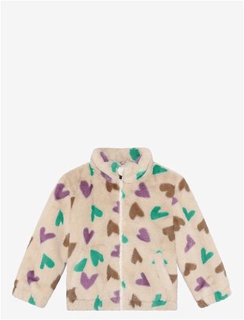 DAILY 7 Teddy Jacket Hearts - SANDSHELL - 116