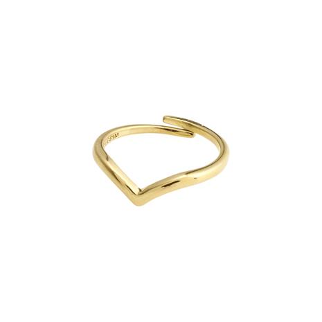 PILGRIM Lulu Recycled Stack Ring - GOLD PLATED - One Size – kuva 3/3