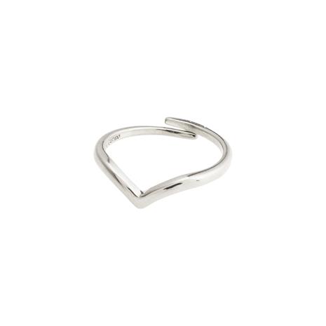 PILGRIM Lulu Recycled Stack Ring - SILVER PLATED - One Size