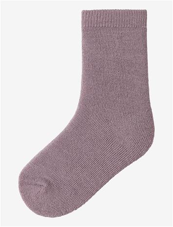 NAME IT Nmfwaksi Wo/Bl Terry Sock - TOADSTOOL - 28-30