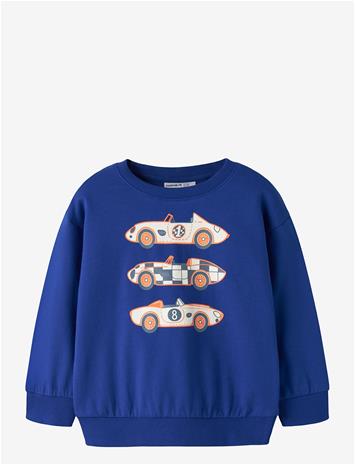 NAME IT Nmmvildar Ls Sweat Box Bru - SURF THE WEB - 110