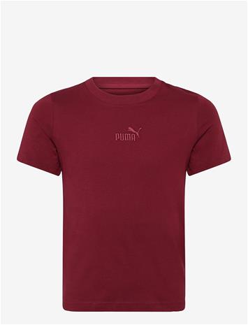 PUMA Ess Small No.1 Logo Centered Tee B - GARNET GLOW - 128
