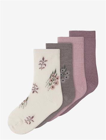 NAME IT Nmfwak Wo/Bl 4P Sock - TOADSTOOL - 19-21 – kuva 2/2
