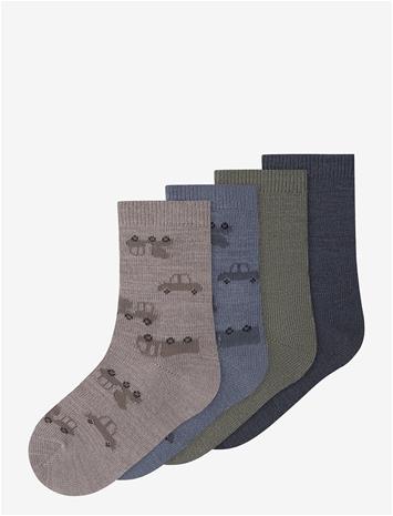 NAME IT Nmmwak Wo/Bl 4P Sock - SATELLITE - 28-30