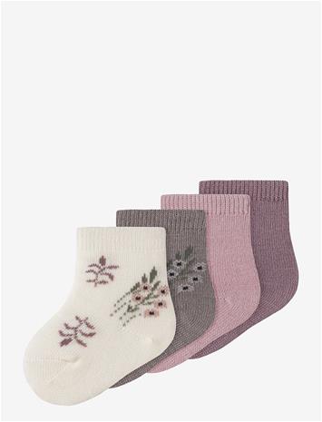 NAME IT Nbfwak Wo/Bl 4P Sock - TOADSTOOL - 74-80 – kuva 2/2