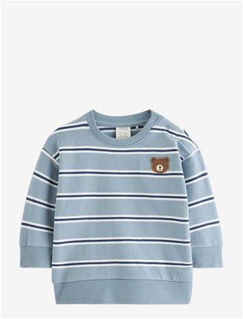 LINDEX Sweatshirt With Brushed Inside - LT DUSTY BLUE - 62