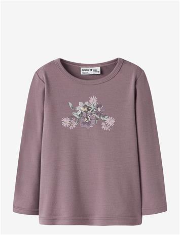 NAME IT Nmfwillitus Wool Ls Top - TOADSTOOL - 110