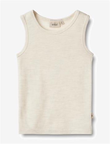 WHEAT Wool Singlet Iggy - EGGSHELL MELANGE - 140