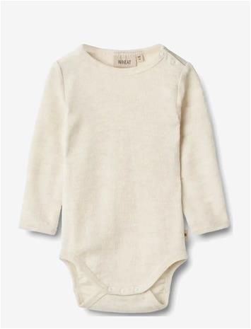 WHEAT Wool Body L/S Lucca - EGGSHELL MELANGE - 68