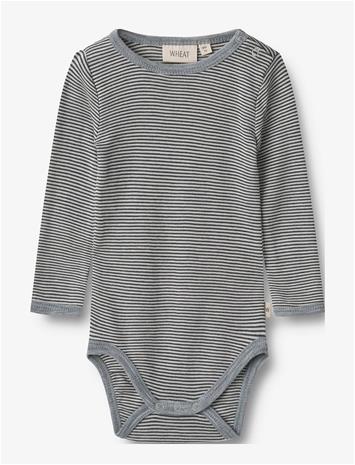 WHEAT Wool Body L/S Lucca - NAVY STRIPE - 56