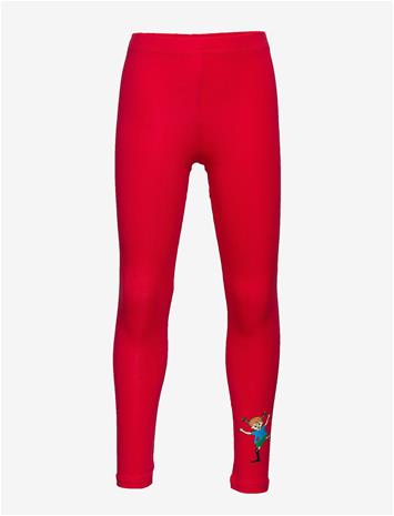 Peppi Pitkätossu Peppi Leggings, Punainen 110