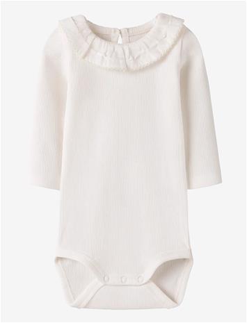 NAME IT Nbffloris Ls Body - CLOUD DANCER - 56