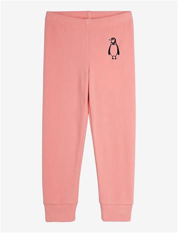 MINI RODINI Penguin Emb Microfleece Trousers - PINK - 68/74