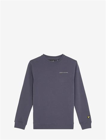 LYLE & SCOTT Script Crew Neck Sweatshirt - GRAYSTONE - 152-158