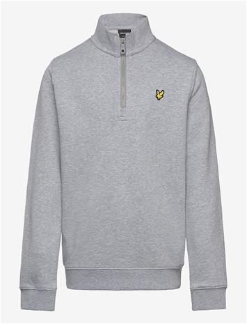 LYLE & SCOTT Quarter Zip Pullover - LIGHT GREY MARL - 128-134