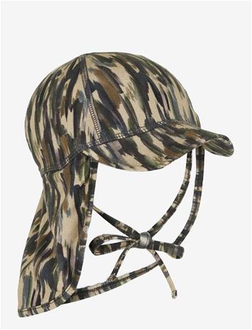 mikk-line Summerhat Cap Long Neck - Aop Bamboo - Multi/patterned - 55(6/8Y)