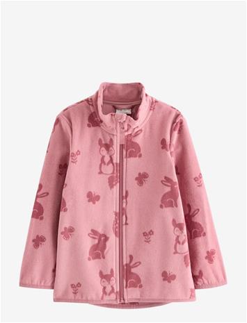 LINDEX Jacket In Microfleece - DARK DUSTY PINK - 98