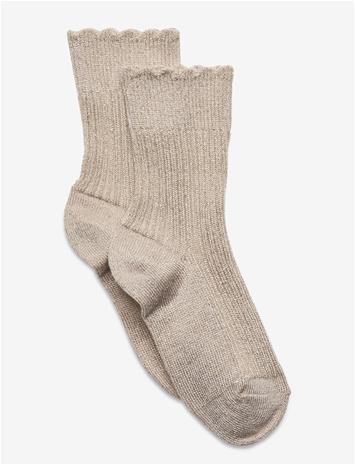 MP DENMARK Celosia Glitter Socks - ECRU - 37/39