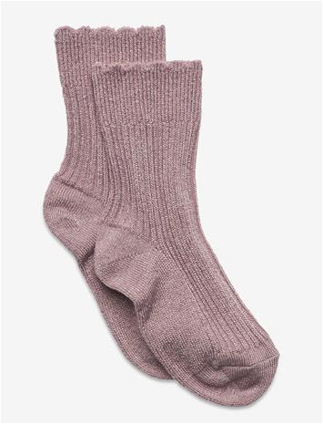 MP DENMARK Celosia Glitter Socks - MAUVE SHADOWS - 37/39