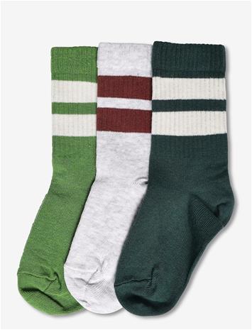 MP DENMARK Anker Socks - 3-Pack - CAPULET OLIVE - 33/36