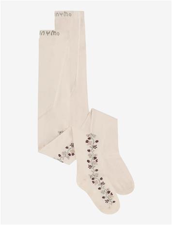 MINYMO Stockings W. Pattern (2-Pack) - BIRCH - 128\134
